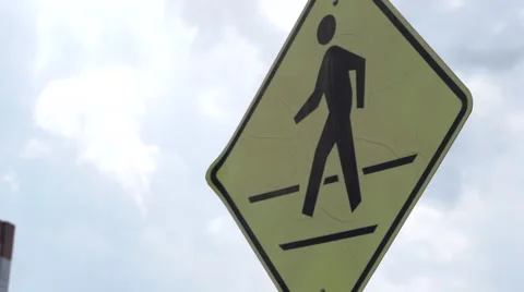 Pedestrian Crossing 1 Stock Footage 41667394