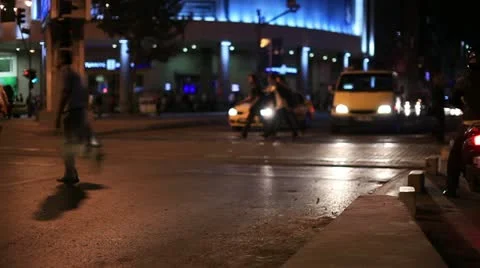 Pedestrian crossing Видео 12338270