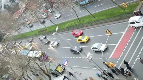 Pedestrian crossing Stock Footage 21830850