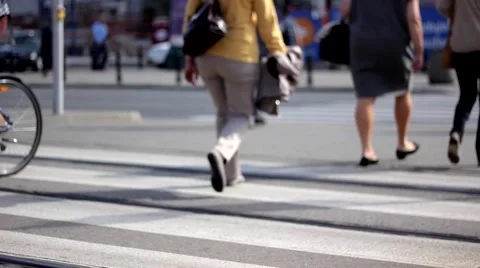 Pedestrian Crossing 스톡 동영상 42451952