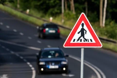Pedestrian crossing Stock Photos
