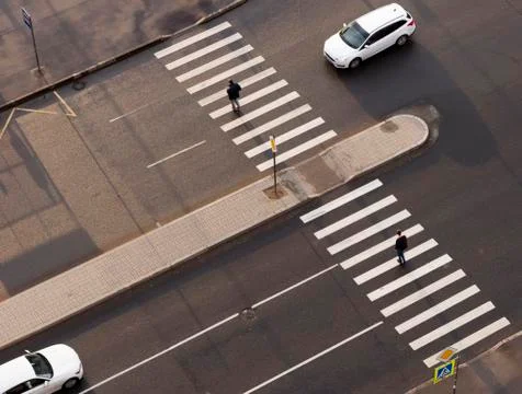 Pedestrian crossing Stock Photos