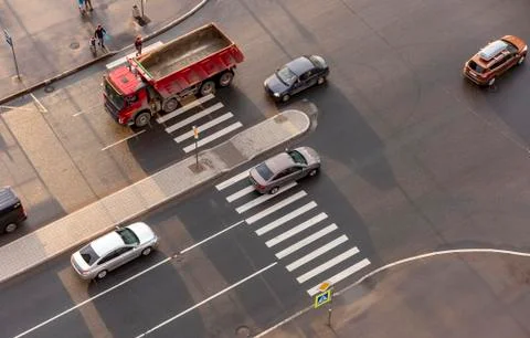 Pedestrian crossing Stock Photos