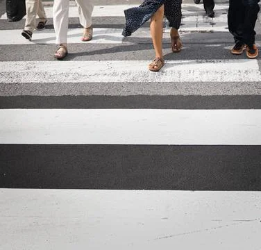 Pedestrian crossing. Stock Photos