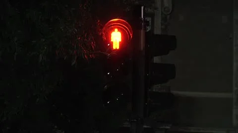 Pedestrian Crossing Sign Stock Footage 8996436