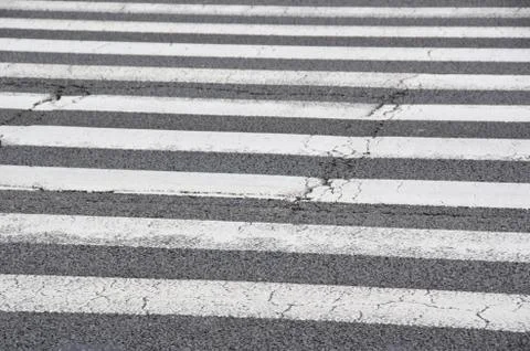 Pedestrian crossing, zebra Stock Photos