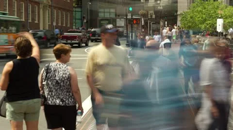 Pedestrian crosswalk Video stock 11827668