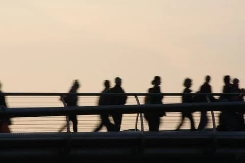 Pedestrian Flow Stock Photos