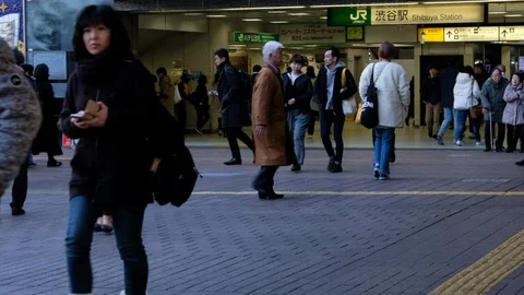 Pedestrian At Hachiko Square Stock-Footage 101426726