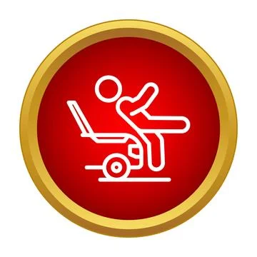 Pedestrian hit by vehicle causing traffic incident icon Stock Illustration