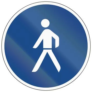 Pedestrian Lane Stock Illustration