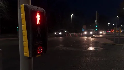 Pedestrian Light Changing Colour Video stock 230913649