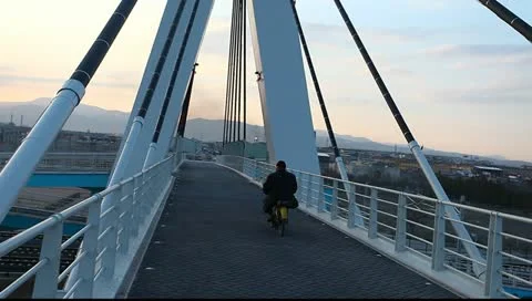 Pedestrian overpass Видео 10907834