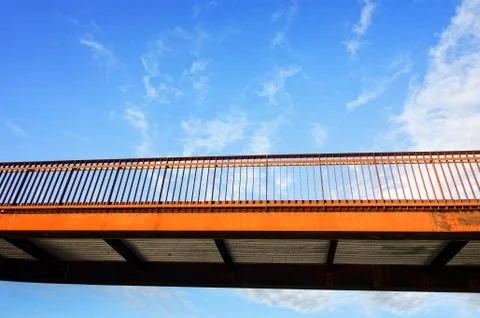 Pedestrian overpass Stock Photos