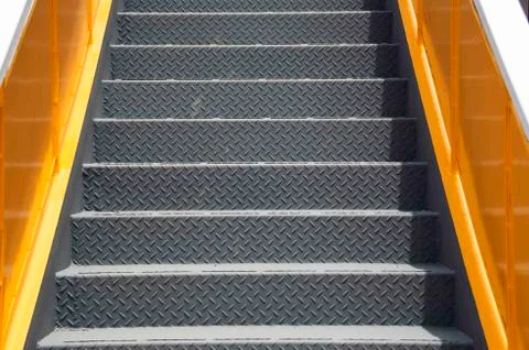 Pedestrian overpass steps Stock Photos
