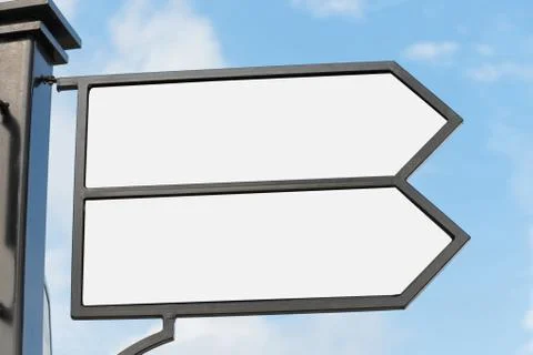 Pedestrian pathway panel Stock Photos