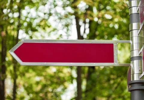 Pedestrian pathway panel Stock Photos