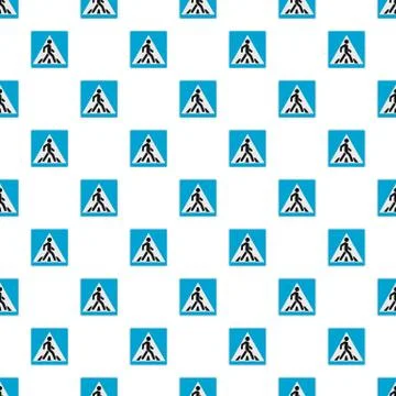 Pedestrian pattern seamless Illustrazione stock