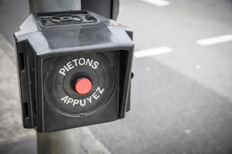 Pedestrian push Stock Photos