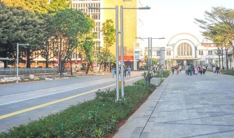 Pedestrian Roads Stock Photos
