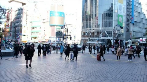 PEDESTRIAN IN SHIBUYA Stock-Footage 84290358
