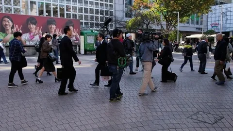 PEDESTRIAN IN SHIBUYA Stock-Footage 84776454