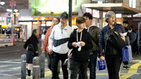 Pedestrian In Shibuya Stock Footage 105760848