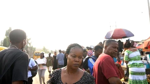 Pedestrian slow motion Stock Footage 124235965