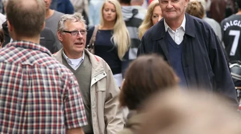 Pedestrian street Stock Footage 8682343