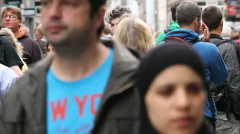 Pedestrian street Stock Footage 8682397