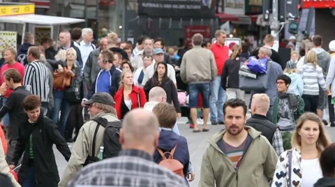 Pedestrian street Stock Footage 8682555