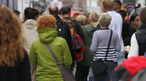 Pedestrian street Stock Footage 8682705