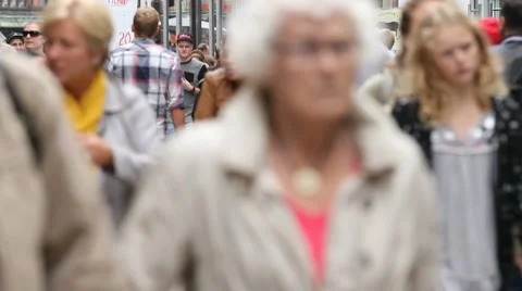 Pedestrian street Stock Footage 8682722