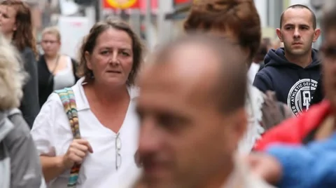 Pedestrian street Stock Footage 8682768