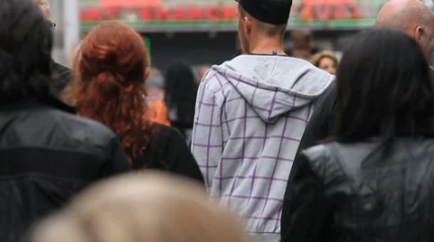Pedestrian street Stock Footage 8682916