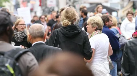 Pedestrian street Stock Footage 8683215