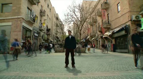Pedestrian street - Time Lapse Stock Footage 10875252