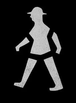 Pedestrian symbol Stock Photos