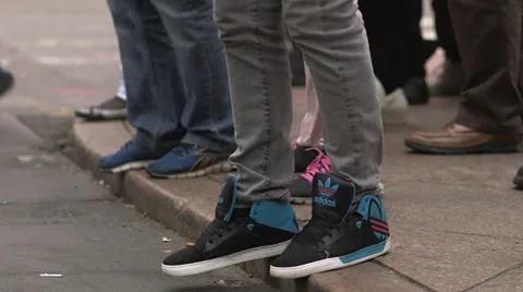 Pedestrian Traffic Stock Footage 38391344