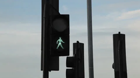 Pedestrian traffic light 스톡 동영상 23991766