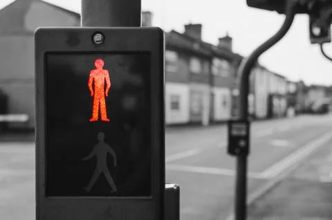 Pedestrian traffic light Stock Photos