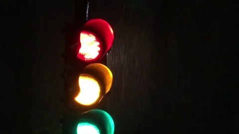 Pedestrian traffic light at a USA intersection, ensuring safe crossing for Stock-Footage 256738264