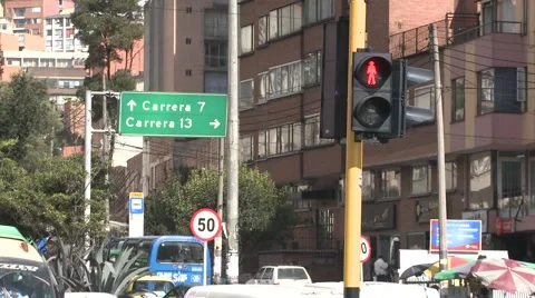 Pedestrian traffic lights Stock Footage 68944540