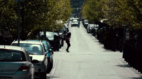 Pedestrian Trafic Stock Footage 49288605