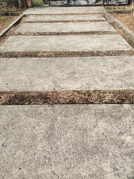 The pedestrian walkway blocks. Stock Photos
