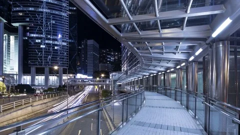 Pedestrian walkway Stock Footage 84668888