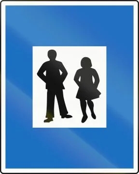 Pedestrian Zone in Austria Stock Illustration