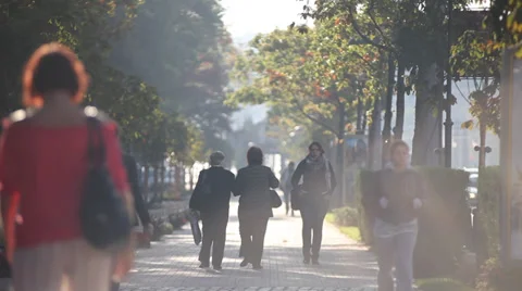 Pedestrian zone Vídeo Stock 38121870