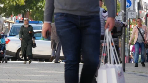 Pedestrian zone Stock Footage 115786206