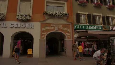 Pedestrian zone, Lienz Stock Footage 79657718